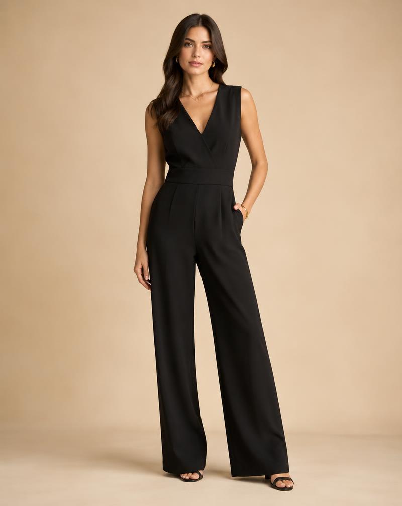 Macacão Pantalona Preto